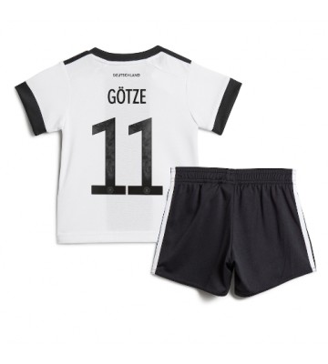 Tyskland Mario Gotze #11 Hjemmebanesæt Børn VM 2022 Kort ærmer (+ korte bukser)